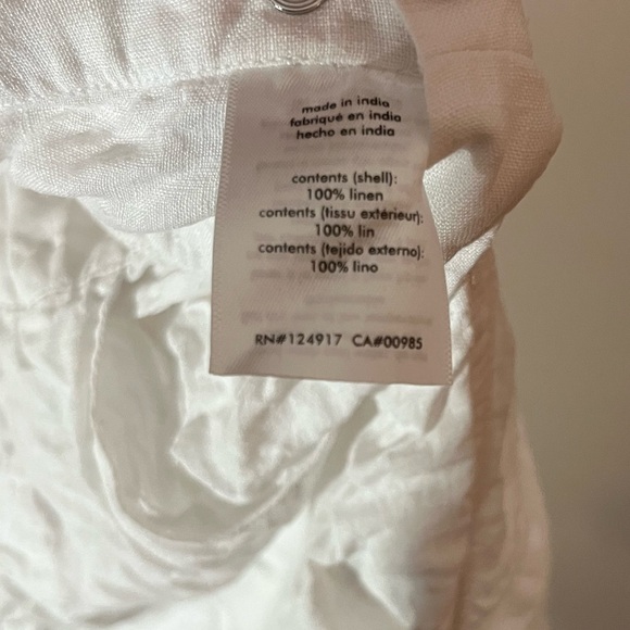 WeWoreWhat White Linen Overalls - Picture 3 of 10